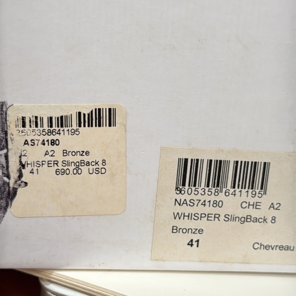 Christian Dior Bronze Stiletto Heels Sandals sling back size 41 made in Italy - Picture 6 of 16